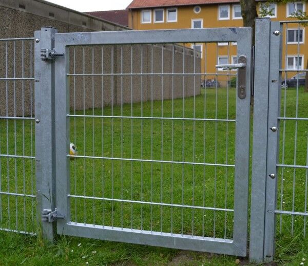Gartentor / Zauntür Premium für Stabmattenzaun Breite 100cm x Höhe 80cm Verzinkt