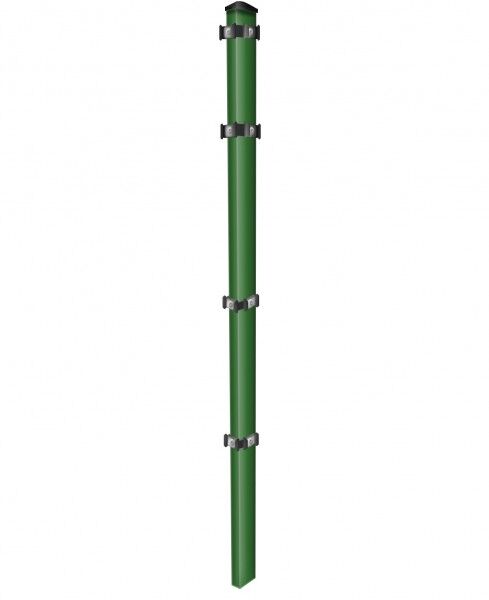 Zauneckpfosten zum Einbetonieren Grün für Zaunfelder Höhe 143 cm