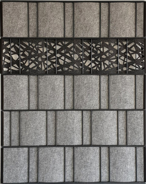 Sichtschutz Premium Einzelstreifen Lasercut Graphic Anthrazitgrau (ähnlich RAL 7016)