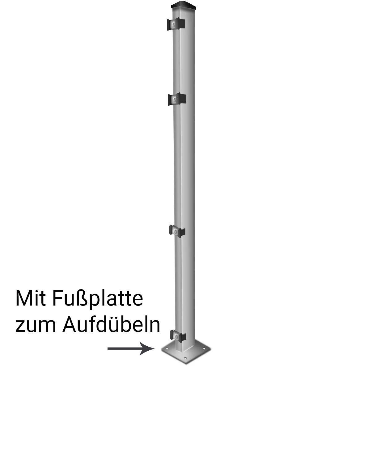 Zum Aufdübeln (mit Fußplatten)