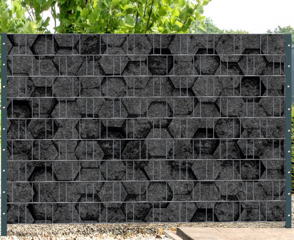 Sichtschutz Premium Vliesoptik Muster Typ Bienenwaben