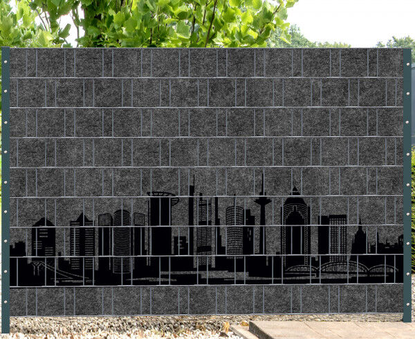 Sichtschutz Premium Vliesoptik Motiv Stadt / Skyline 2