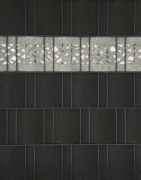 Sichtschutz Premium Einzelstreifen Lasercut Graphic Hellgrau (ähnlich RAL 7040)