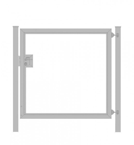 Gartentor / Zauntür Premium für waagerechte Holzfüllung; verzinkt; Breite 100 cm x Höhe 100 cm (neues Modell)