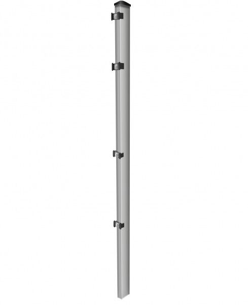 Pfosten einzeln / Verzinkt / für Zaunfeld 123cm (170cm) / incl. Zubehör