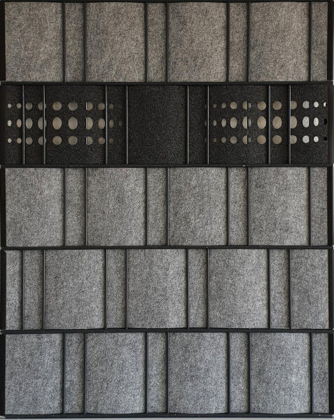 Sichtschutz Premium Einzelstreifen Lasercut Bubble Anthrazitgrau (ähnlich RAL 7016)