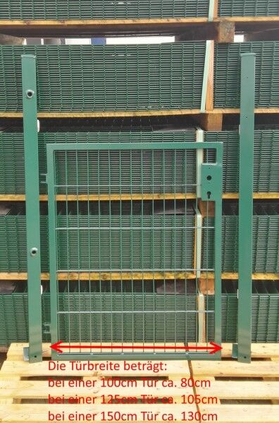 Elektrisches Gartentor Basic Moosgrün Breite (inkl. Pfosten) 150cm x Höhe 160cm