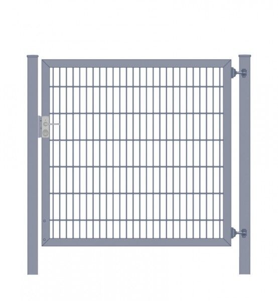 Gartentor / Zauntür Classic Plus Stabmattenfüllung 6/5/6 Anthrazit Breite 100cm x Höhe 140cm