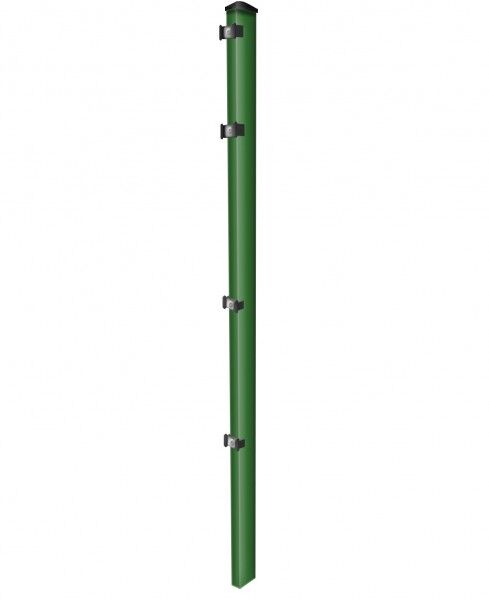 Pfosten einzeln / Grün / für Zaunfeld 83cm (120cm) / incl. Zubehör