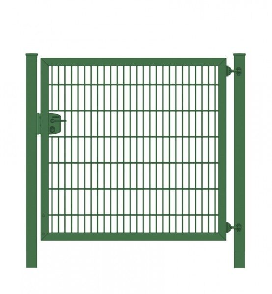 Elektrisches Gartentor Premium Plus 8/6/8 für Stabmattenzaun Moosgrün Breite 100cm x Höhe 200cm