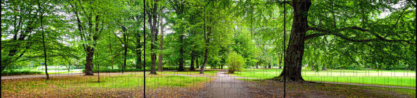 Sichtschutz Premium Panorama Parklandschaft XXL