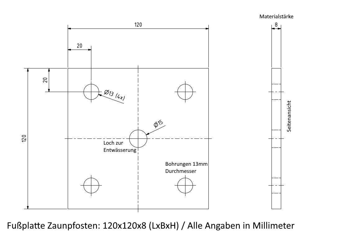 Doppelstabmattenzaun (Sonderangebot) 1630mm outlets 6/5/5 20m Set