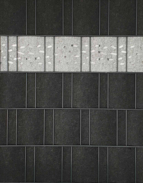 Sichtschutz Premium Einzelstreifen Lasercut Criss Cross Hellgrau (ähnlich RAL 7040)