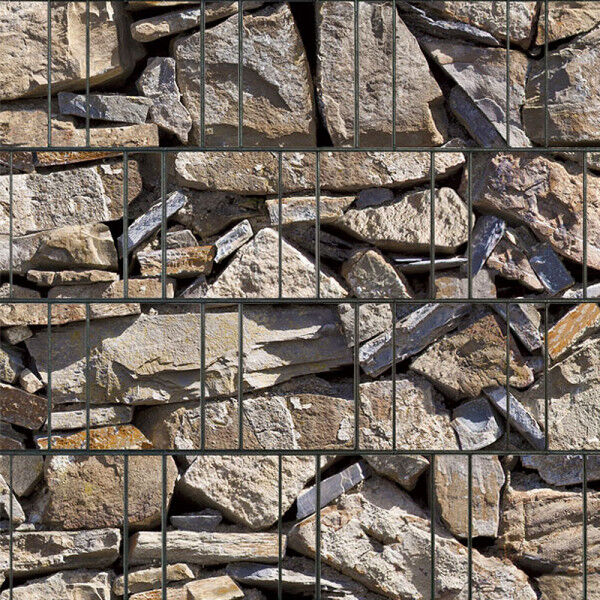 Sichtschutz Premium Motiv Natursteinmauer / Provence