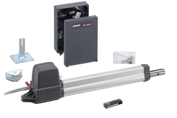 Sommer Twist 200E elektronischer Einzeltorantrieb Komplett-Set für 1-flügelige Gartentore