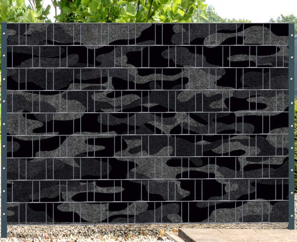 Sichtschutz Premium Vliesoptik Muster Typ Camouflage
