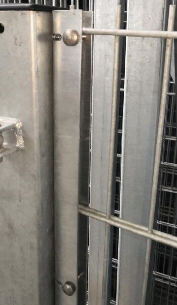 U-Anschlussprofil / Anschlussleiste verzinkt 163cm zur Zaunmontage an Wand oder Torpfosten