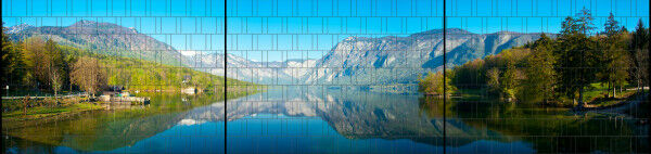 Sichtschutz Premium Panorama Fjord in Norwegen XXL